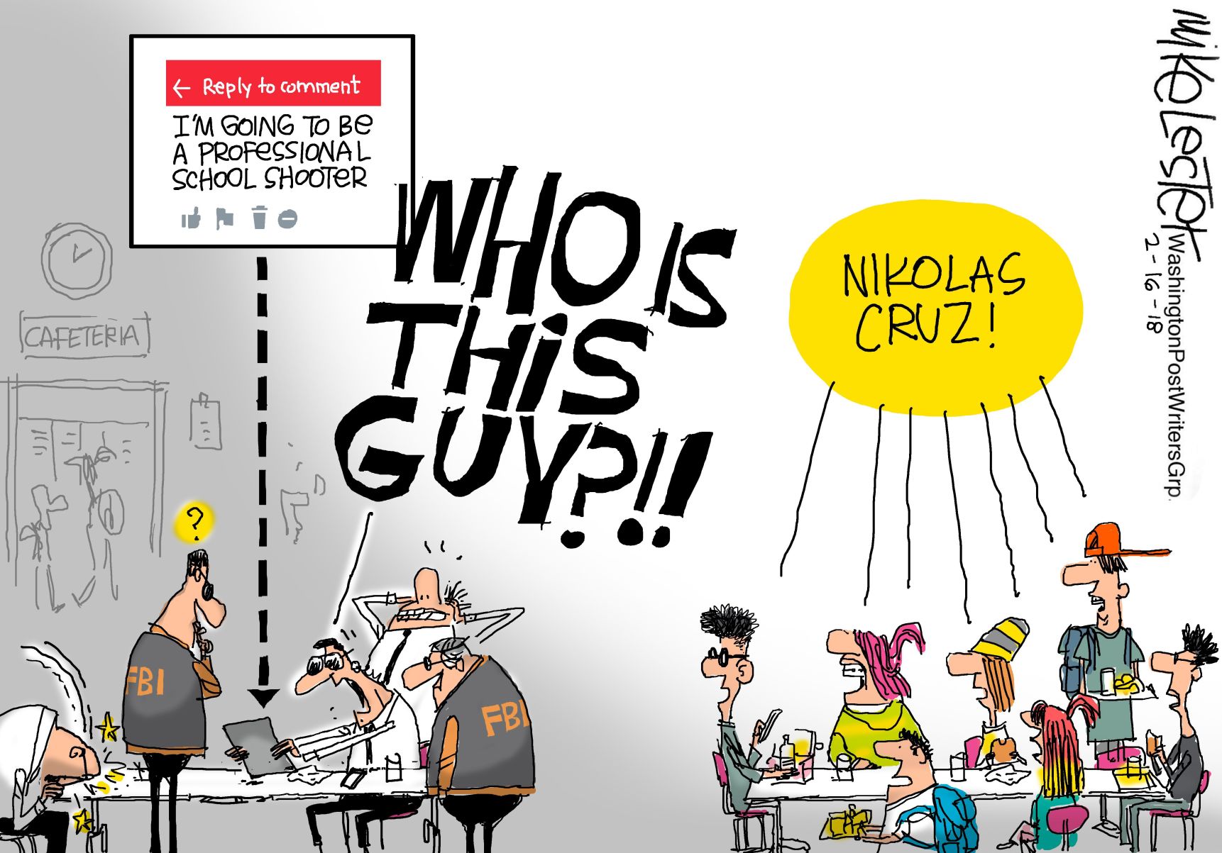 Mike Lester cartoon